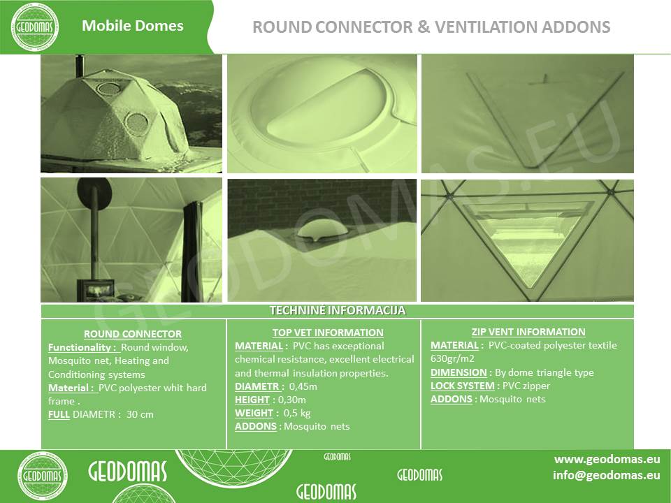 Nacionalinės nelaimių metu prieglaudos apgyvendinimo moduliniai kupolai