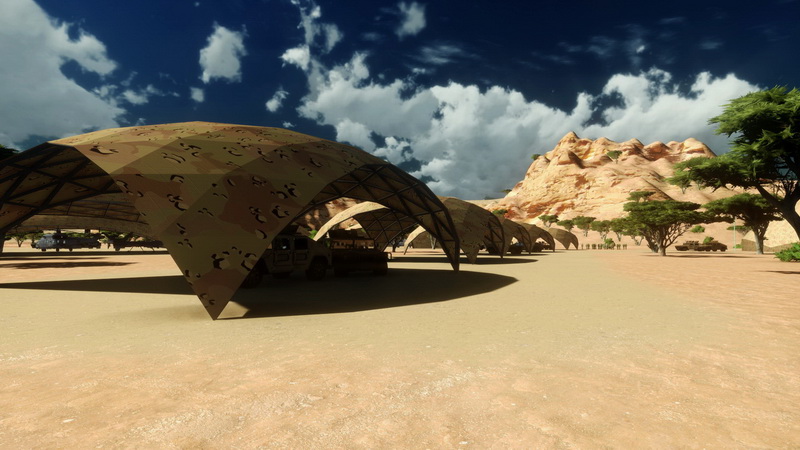 Kamufliažiniai Kompleksai Kupoluose | Spec. Operacijų Stovykloms ir Taikos Palaikymo Pajėgoms