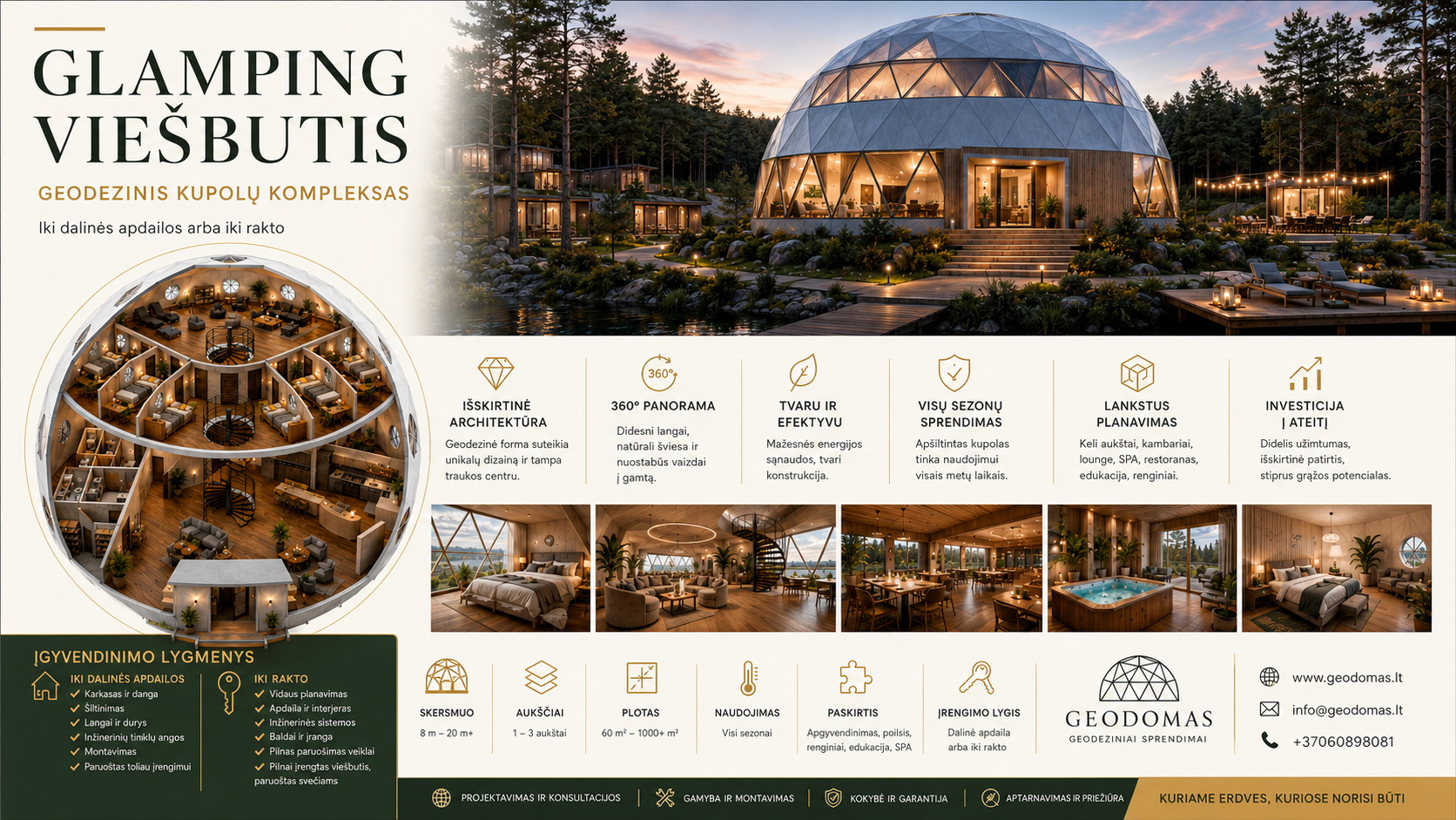 GEODOMAS GRAND MOTEL 20 | 20 kambarių Kupolas virš 500m²