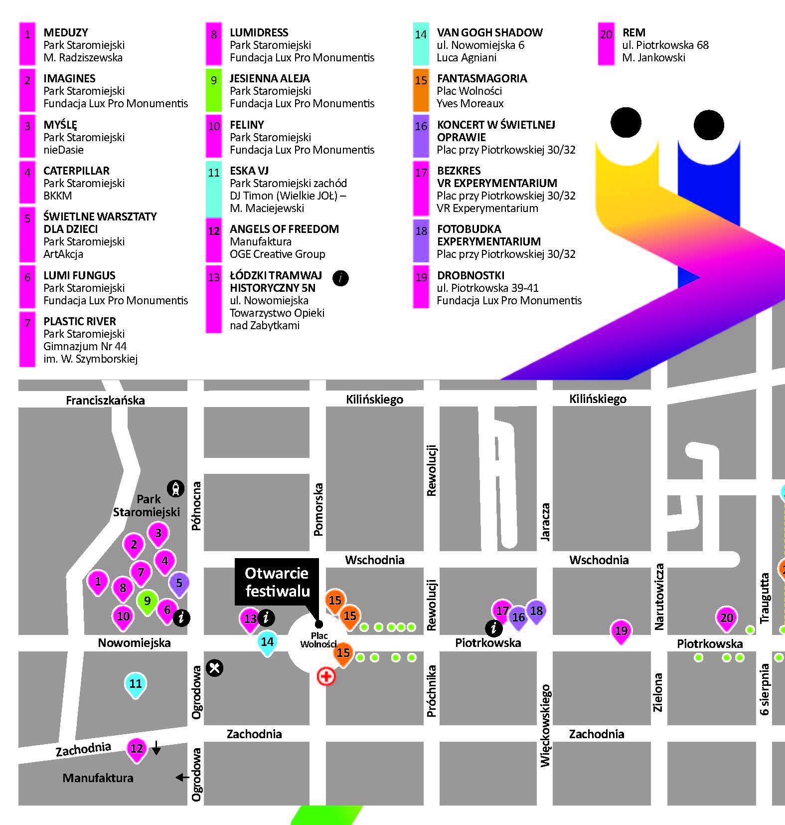 Mobilus Kupolas Ø11m, Skirtas ŠVIESOS MOVE FESTIVALIUI | Kinetinis menas, Lodzė, Lenkija