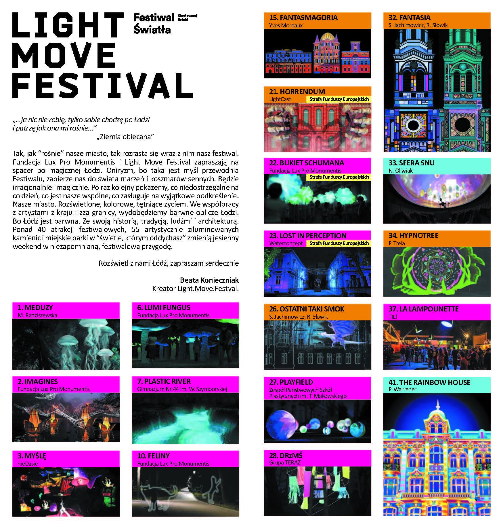 Mobilus Kupolas Ø11m, Skirtas ŠVIESOS MOVE FESTIVALIUI | Kinetinis menas, Lodzė, Lenkija