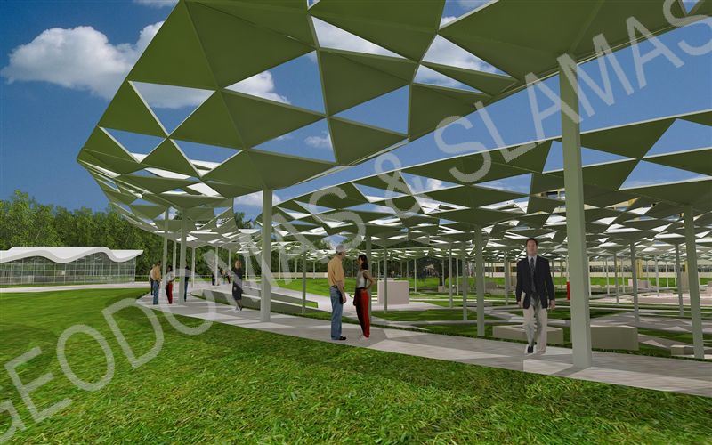 Madurodamo miniatiūrų parko Olandijoje viršelio koncepcija