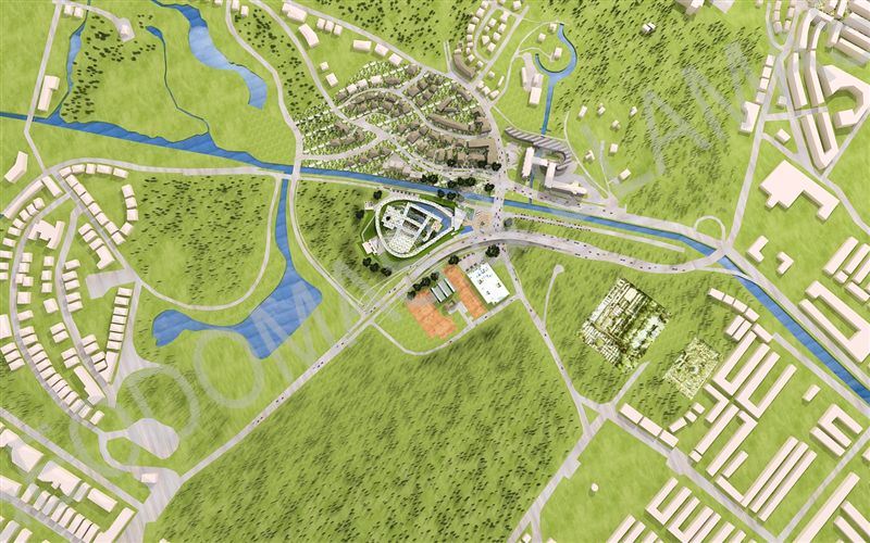 Madurodamo miniatiūrų parko Olandijoje viršelio koncepcija