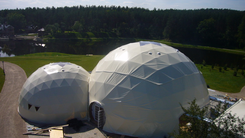 Pokylių Kompleksas “Jusinė”, 450m² Kupolai Ø20m & Ø13m | Pabradė, Lietuva