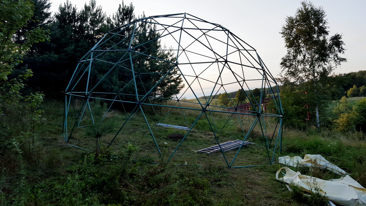 Ø6-Ø7-Ø30m Kupolai Laukinių Paukščių Reabilitacijos Centrui | Bukvald, Lenkija
