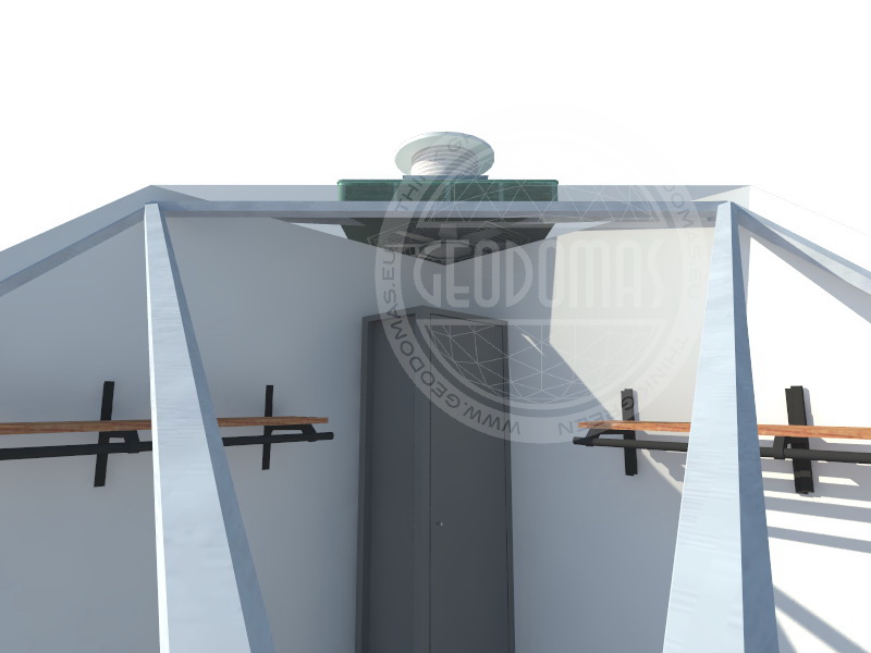 Nacionalinės nelaimių metu prieglaudos apgyvendinimo moduliniai kupolai