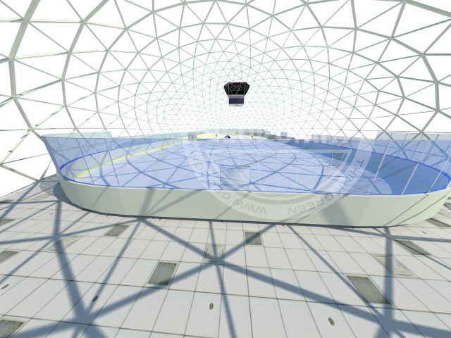 1215m2 Kupolas Čiuožyklai 45x27x10,7m