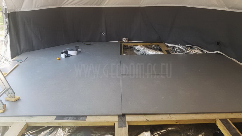 30m² Lauko Klasė Ø6m kupolas | Kūrybinė studija