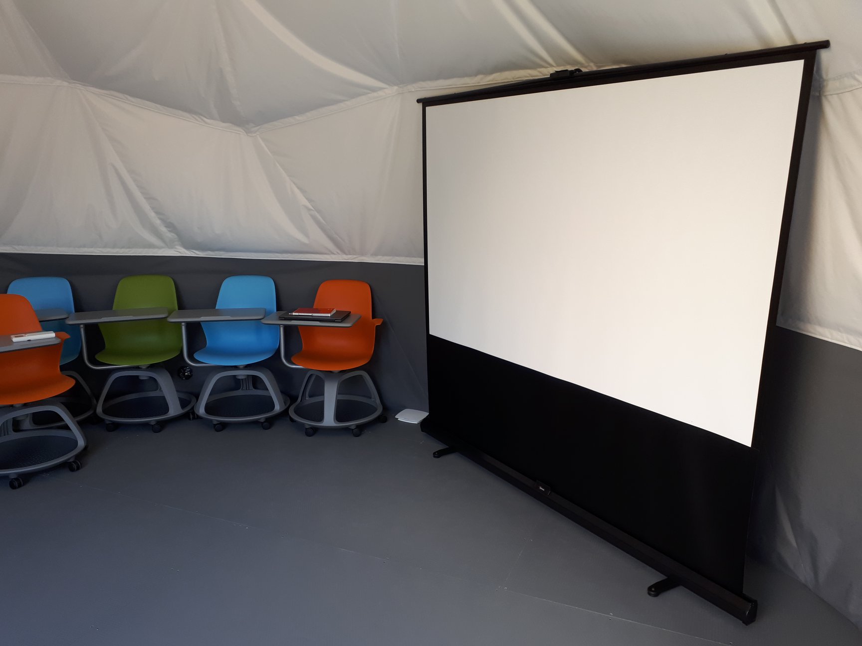 30m² Lauko Klasė Ø6m kupolas | Kūrybinė studija