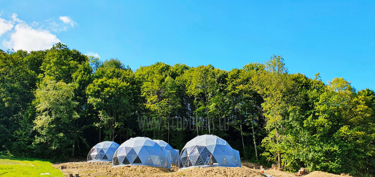 35m² Glamp Royal poilsiavietė Ø6,7m x 4kompl Kupolai | Zakopanė, Lenkija