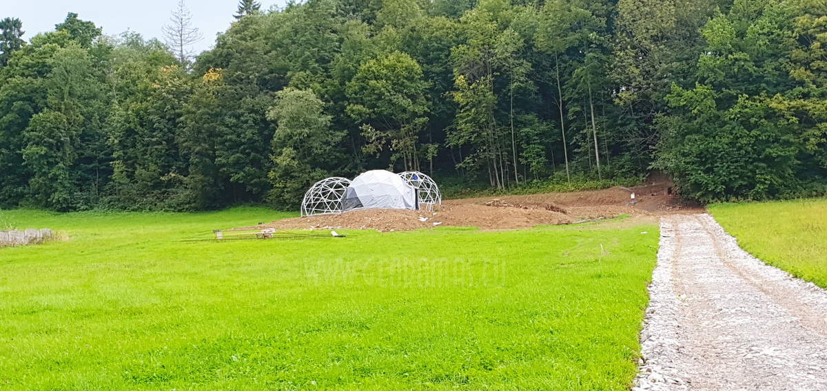 35m² Glamp Royal poilsiavietė Ø6,7m x 4kompl Kupolai | Zakopanė, Lenkija