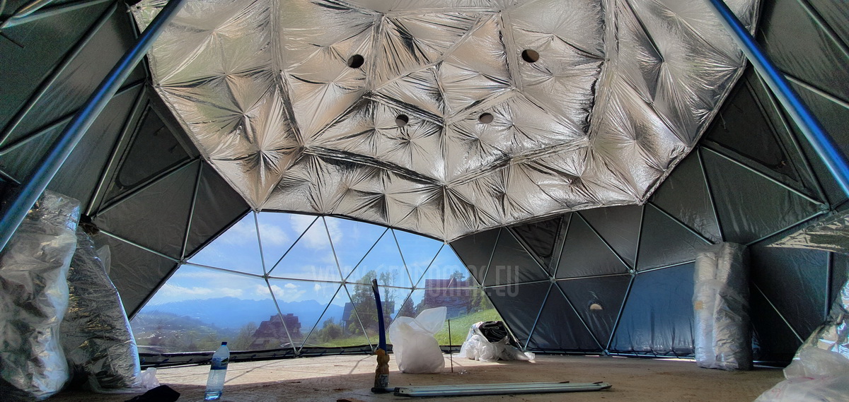 35m² Glamp Royal poilsiavietė Ø6,7m x 4kompl Kupolai | Zakopanė, Lenkija