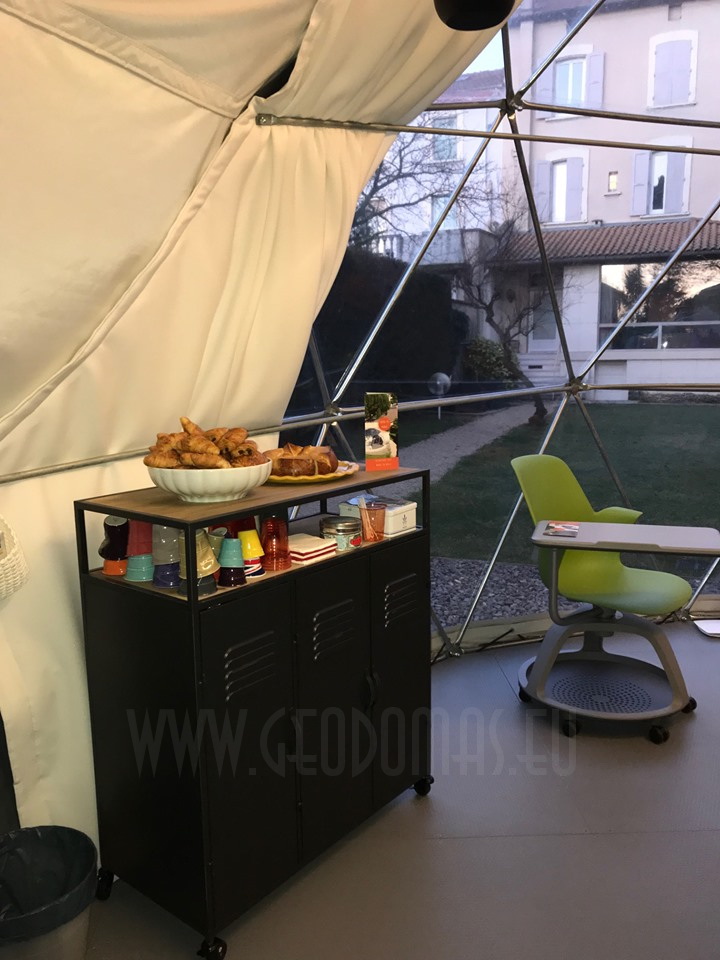 30m² Lauko Klasė Ø6m kupolas | Kūrybinė studija
