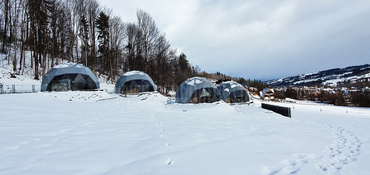 35m² Glamp Royal poilsiavietė Ø6,7m x 4kompl Kupolai | Zakopanė, Lenkija