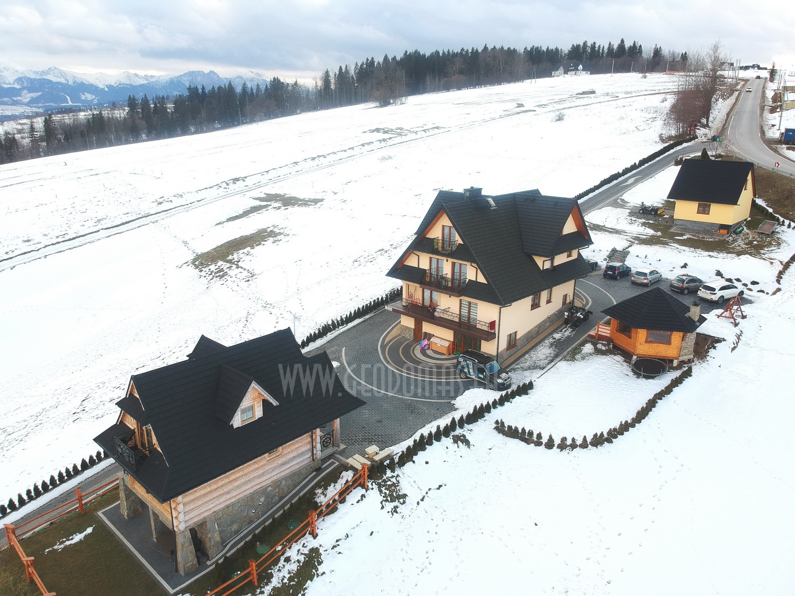 35m²+20m² Glamping SPA Kupolai Ø6,7m & Ø5m | Zakopanė, Lenkija