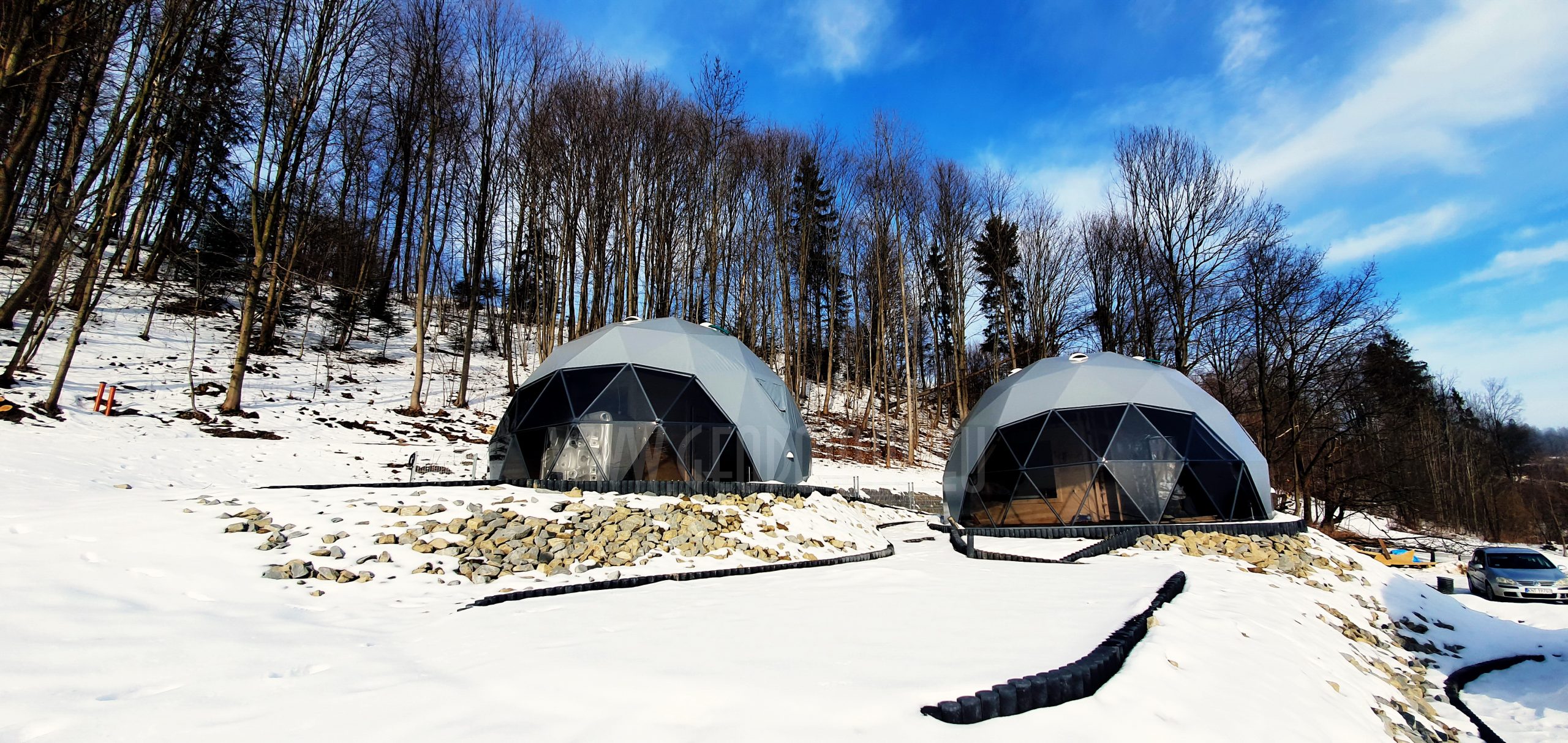 35m² Glamp Royal poilsiavietė Ø6,7m x 4kompl Kupolai | Zakopanė, Lenkija