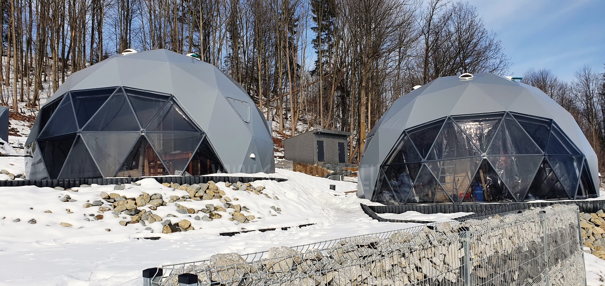 35m² Glamp Royal poilsiavietė Ø6,7m x 4kompl Kupolai | Zakopanė, Lenkija