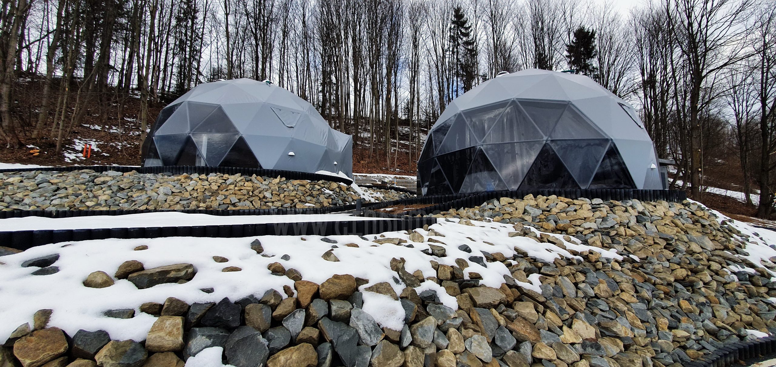 35m² Glamp Royal poilsiavietė Ø6,7m x 4kompl Kupolai | Zakopanė, Lenkija