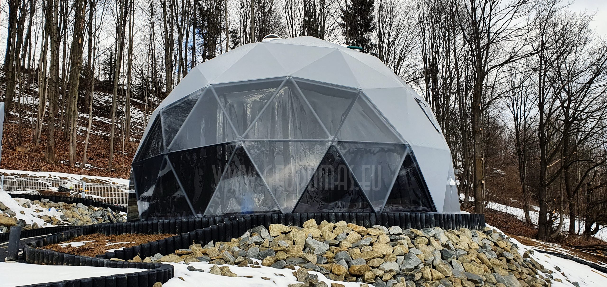 35m² Glamp Royal poilsiavietė Ø6,7m x 4kompl Kupolai | Zakopanė, Lenkija