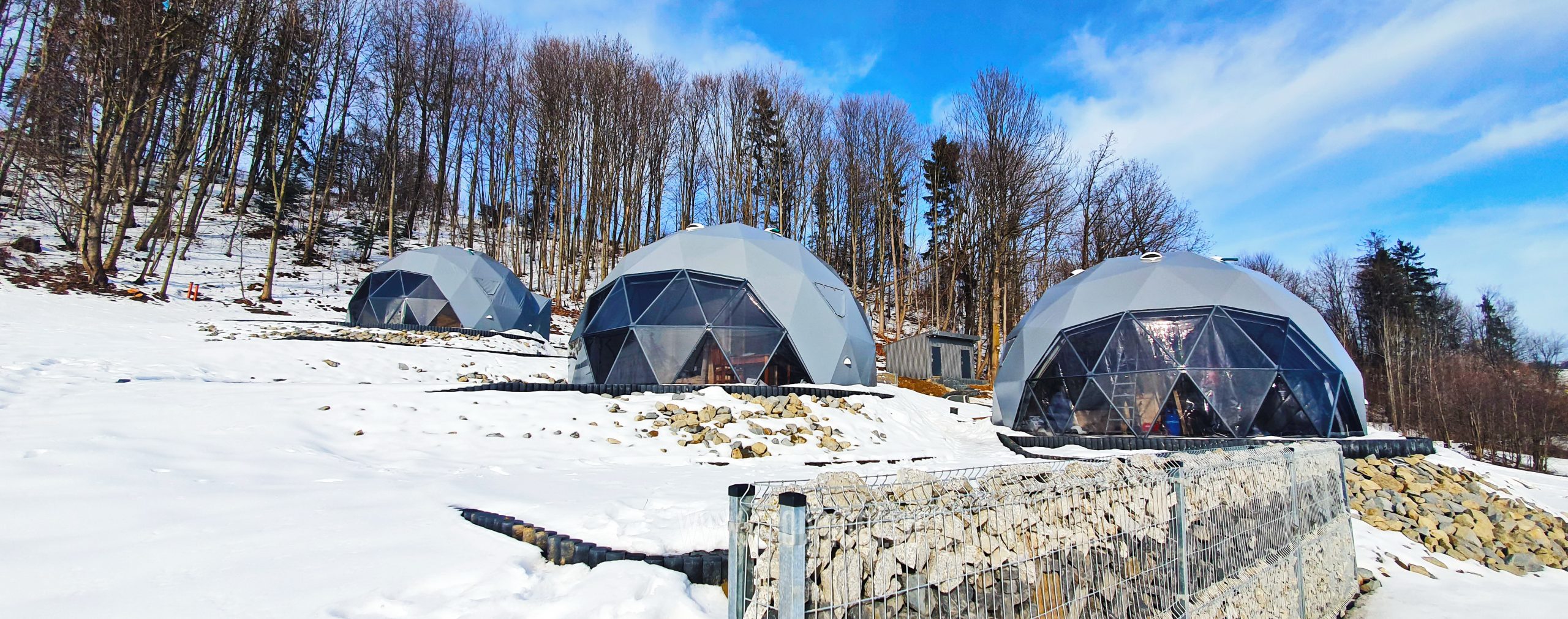 35m² Glamp Royal poilsiavietė Ø6,7m x 4kompl Kupolai | Zakopanė, Lenkija