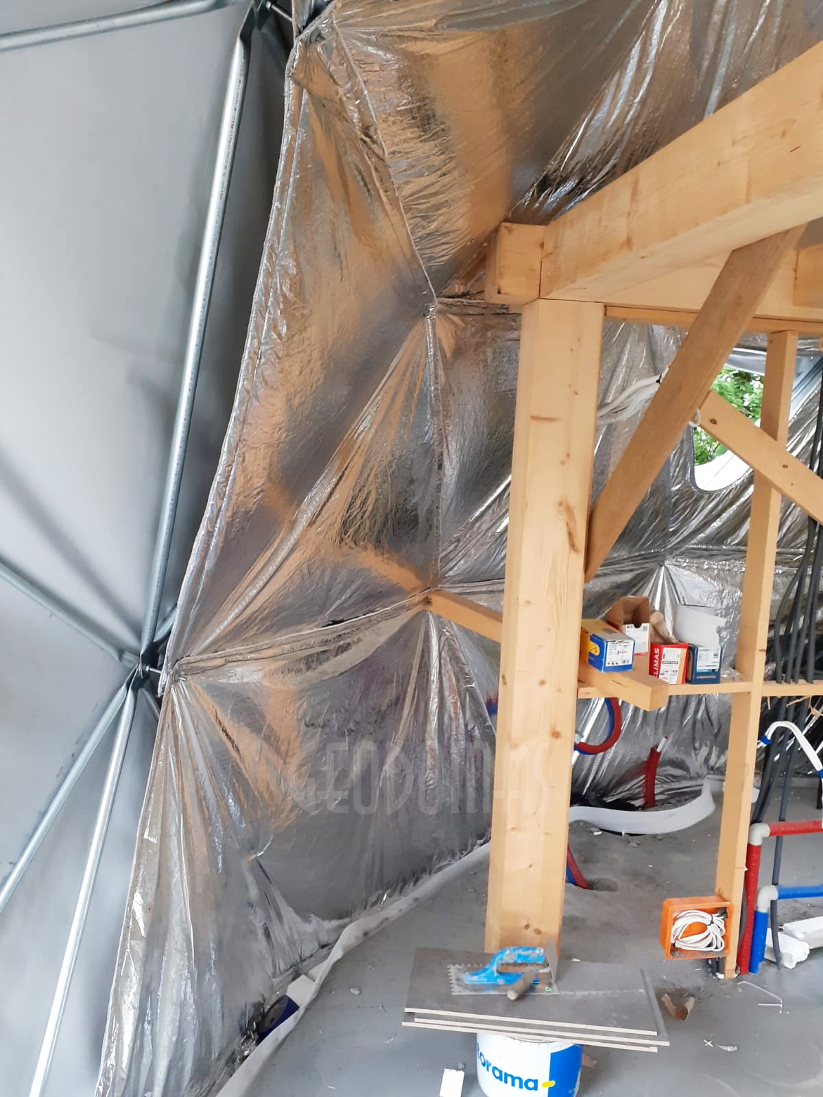 35m²+20m² Glamping SPA Kupolai Ø6,7m & Ø5m | Zakopanė, Lenkija