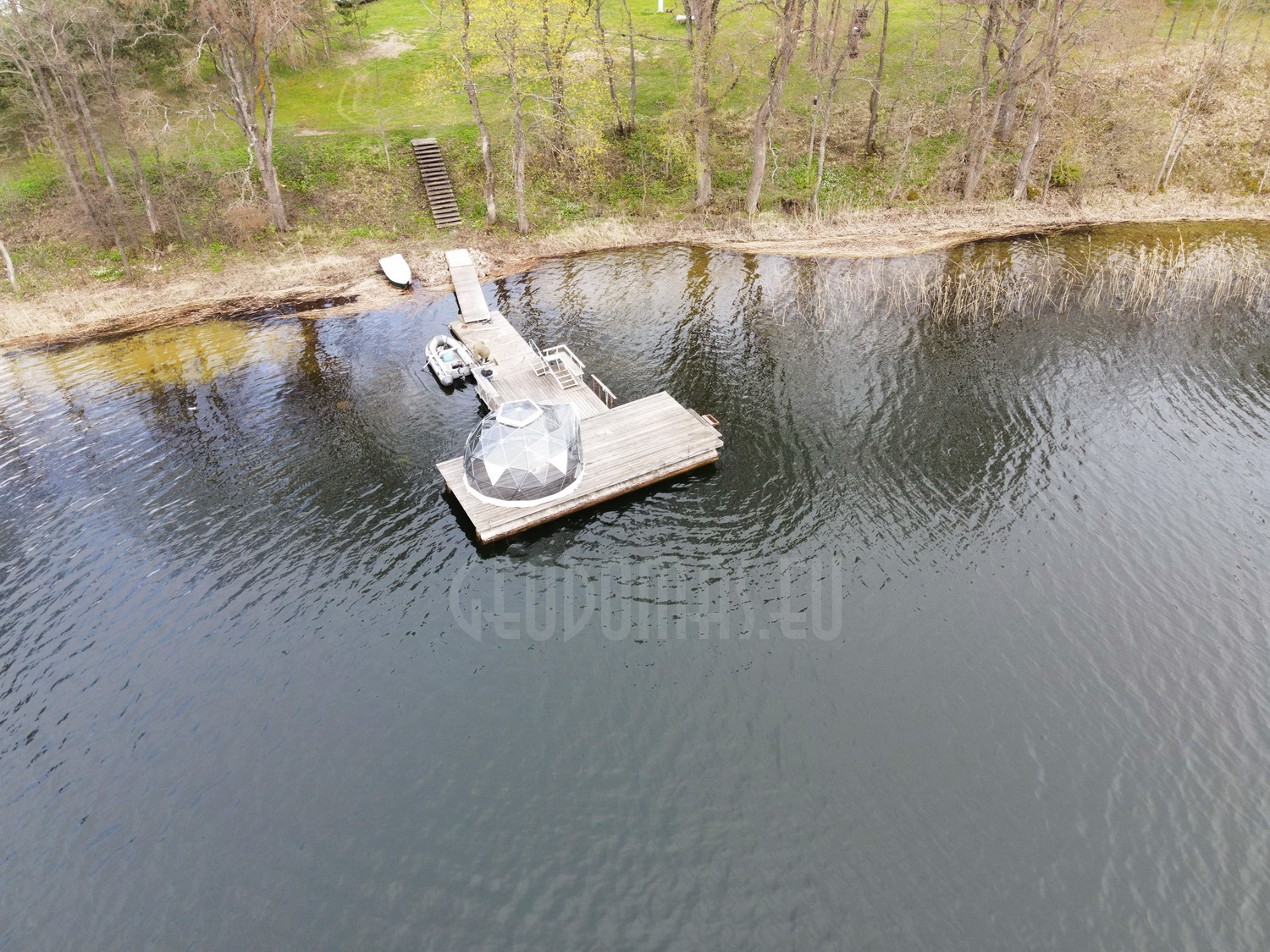 Ø4m 12m2 Žvejo Namelis | Skaidrus Kupolas | „Pakaso Sodyba“, Lietuva