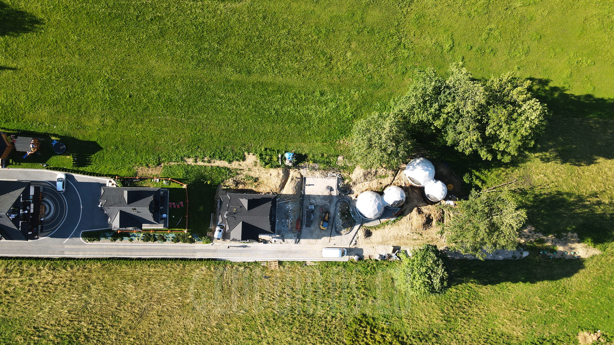35m²+20m² Glamping SPA Kupolai Ø6,7m & Ø5m | Zakopanė, Lenkija
