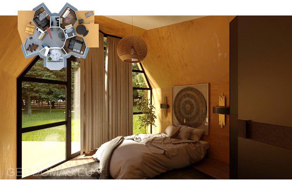 144m2 ŠEIMOS GEODEZINIS NAMAS Ø10m