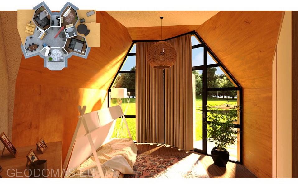 144m2 ŠEIMOS GEODEZINIS NAMAS Ø10m