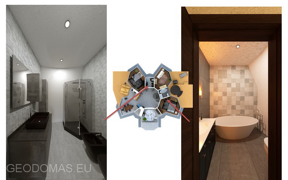 144m2 ŠEIMOS GEODEZINIS NAMAS Ø10m