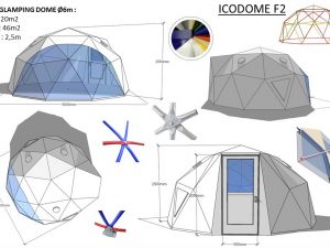 20m2 GLAMPING NAMAS Ø5m ICO F2 H2,5m