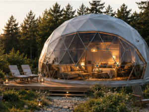GLAMP 50  Ø8m ▪︎ 50m² | VISŲ SEZONŲ