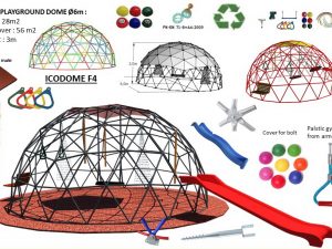 28m2 ŽAIDIMŲ AIKŠTELĖ Ø6m ICO F4 H3m