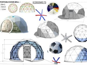 28m2 MOBILI PALAPINĖ Ø6m ICO F3 H3,6m