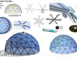 50m2 VIENGUBO STIKLO Ø8m ICO F4 H4m