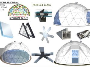 50m2 MODULINĖ STUDIJA Ø8m H4m | SEGMENTINIS