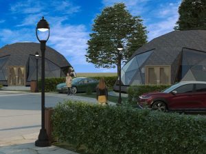 138m2 KUPOLINIS NAMAS Ø12m H5,5m | DALYS