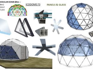28m2 MODULINIS NAMAS Ø6m H3,6m | SEGMENTINIS