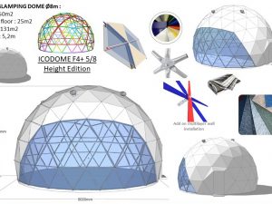 50m2 GLAMPING NAMAS Ø8m ICO F4+ H5,2m