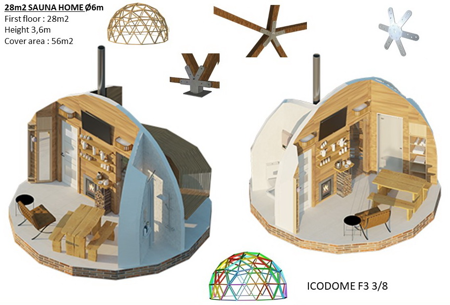 28m2 NAMO-PIRTIES DALIS Ø6m F4 H3,65m