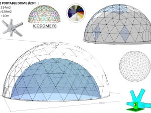 314m2 MOBILI PALAPINĖ Ø20m ICO F6 H10m