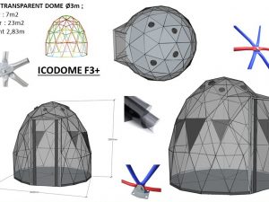 7m2 PILNAI SKAIDRUS Ø3m ICO F3 H2,8