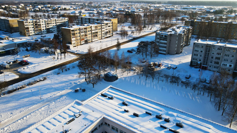 50m² Lauko Klasė Ø8m Kupolas | Vilniaus rajono Pagirių gimnazija