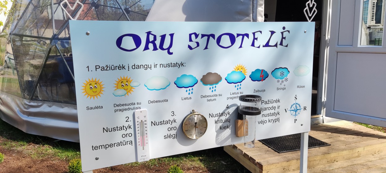 50m2 Lauko Klasė Ø8m Kupolas | Jonavos Panerio pradinė mokykla