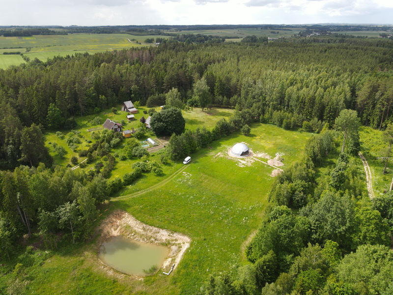 95m2 Lauko Salė Ø11m kupolas | Stovykla Prie Jaunystės slėnio, Kelmės raj.