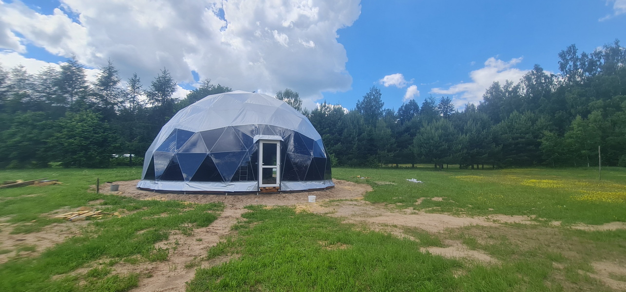 95m2 Lauko Salė Ø11m kupolas | Stovykla Prie Jaunystės slėnio, Kelmės raj.