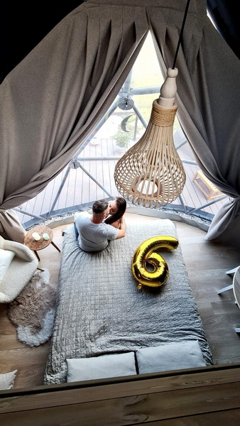 35m² “Sętnowa” Poilsiavietė Ø6,7m Kupolai | Sitno, Lenkija