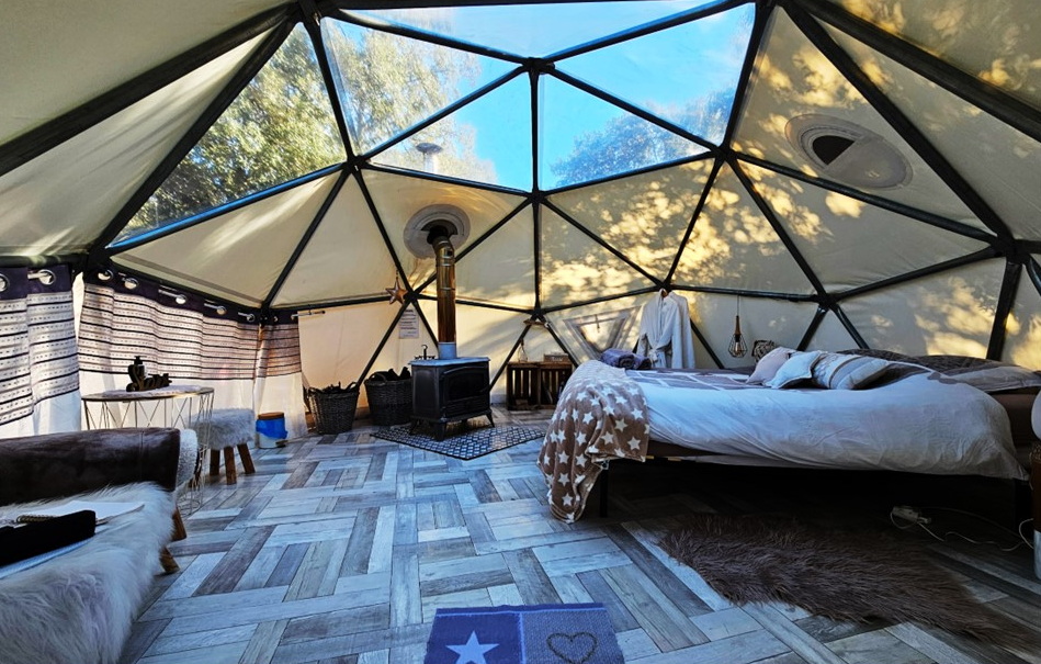 Nacionalinės nelaimių metu prieglaudos apgyvendinimo moduliniai kupolai