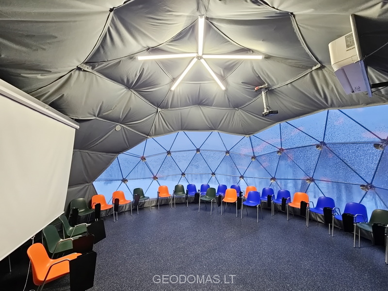 50m2 Lauko Klasė Ø8m Kupolas | Kaišiadorių Vaclovo Giržado progimnazija