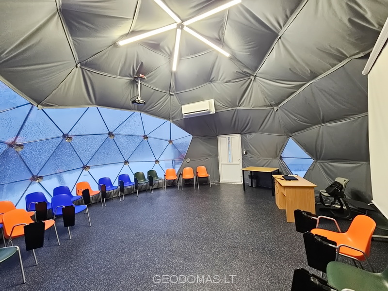 50m2 Lauko Klasė Ø8m Kupolas | Kaišiadorių Vaclovo Giržado progimnazija